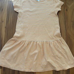 Little English striped Drop-Waist Dress